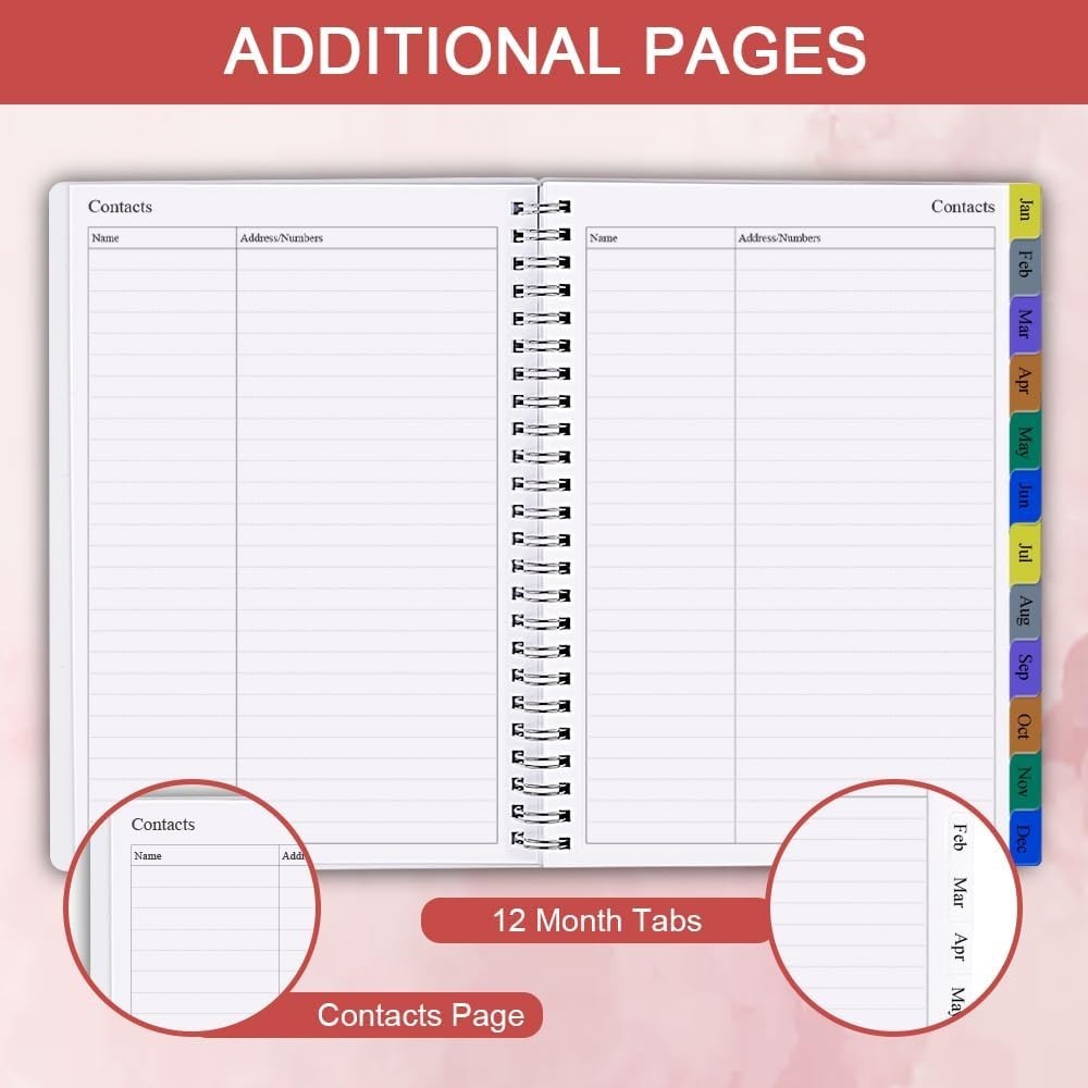 Compact 2026 Planner: Flexible Cover, Ample Notes & Inner Pocket for Essentials