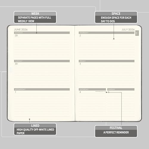 Planner 2026-2027 – Weekly & Monthly 2026-2027 Planner with Pen Loop, Jul 202…