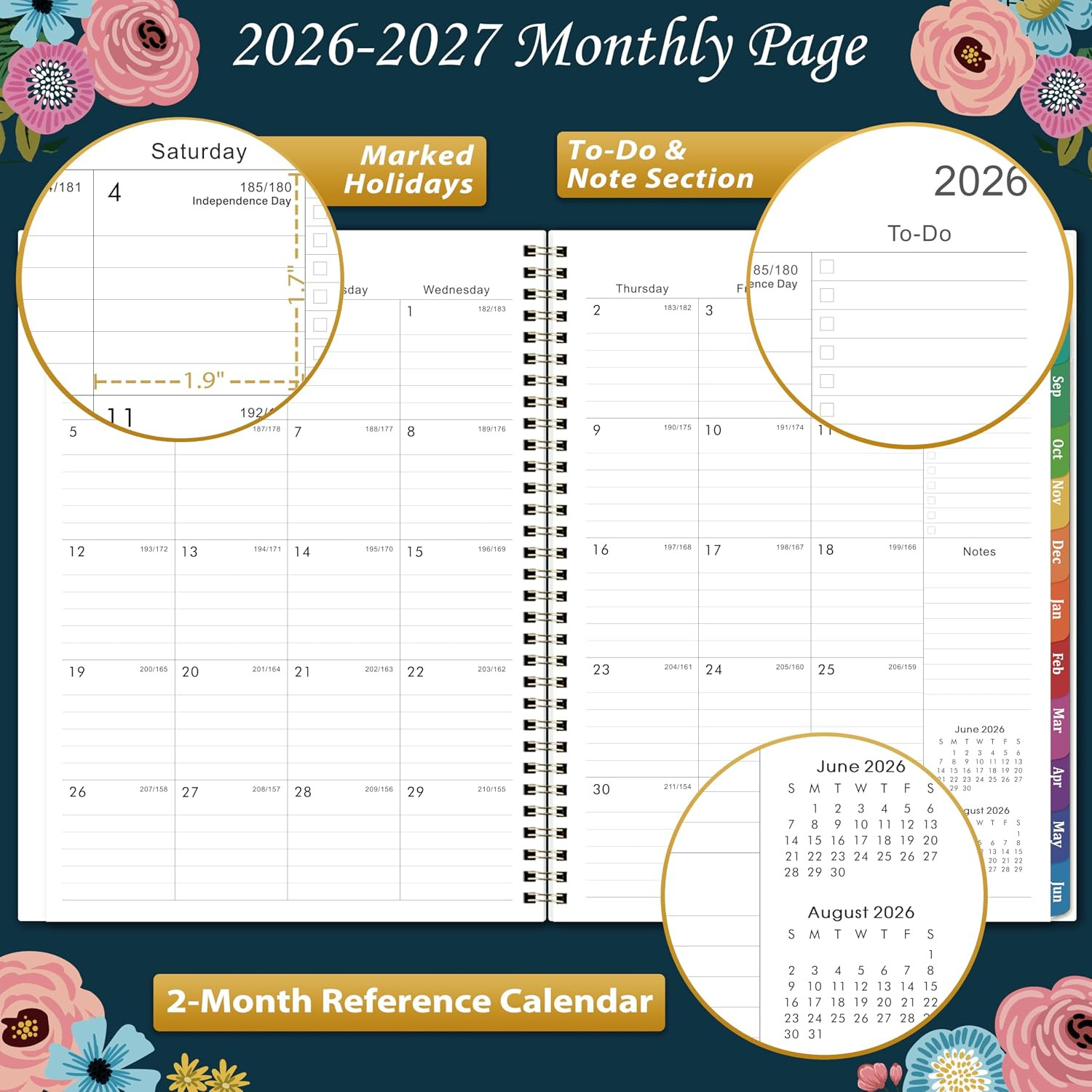 2026-2027 Planner – Planner Weekly and Monthly, Jul. 2026 – Jun. 2027, Calendar