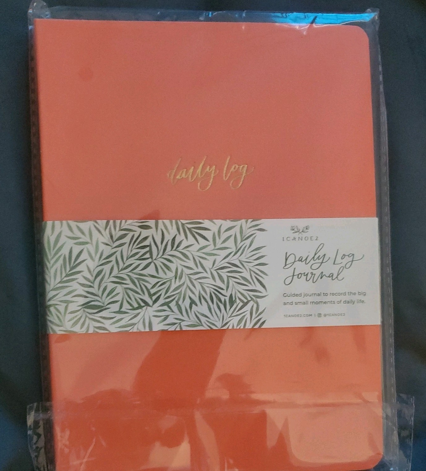 1Canoe2 Daily Log Guided Journal ORANGE 5.25in x 7.25in — NEW Sealed