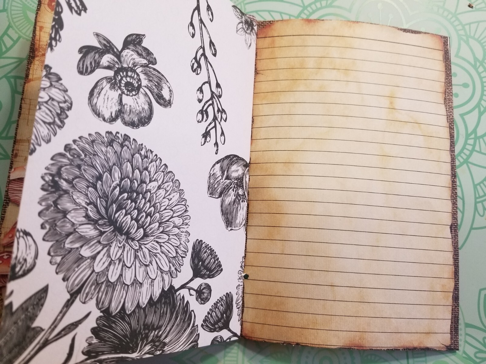 Junk Journal Blank Booklet “FOREST FAIRIES” HANDMADE FULL SIZED 9X6 40pgs