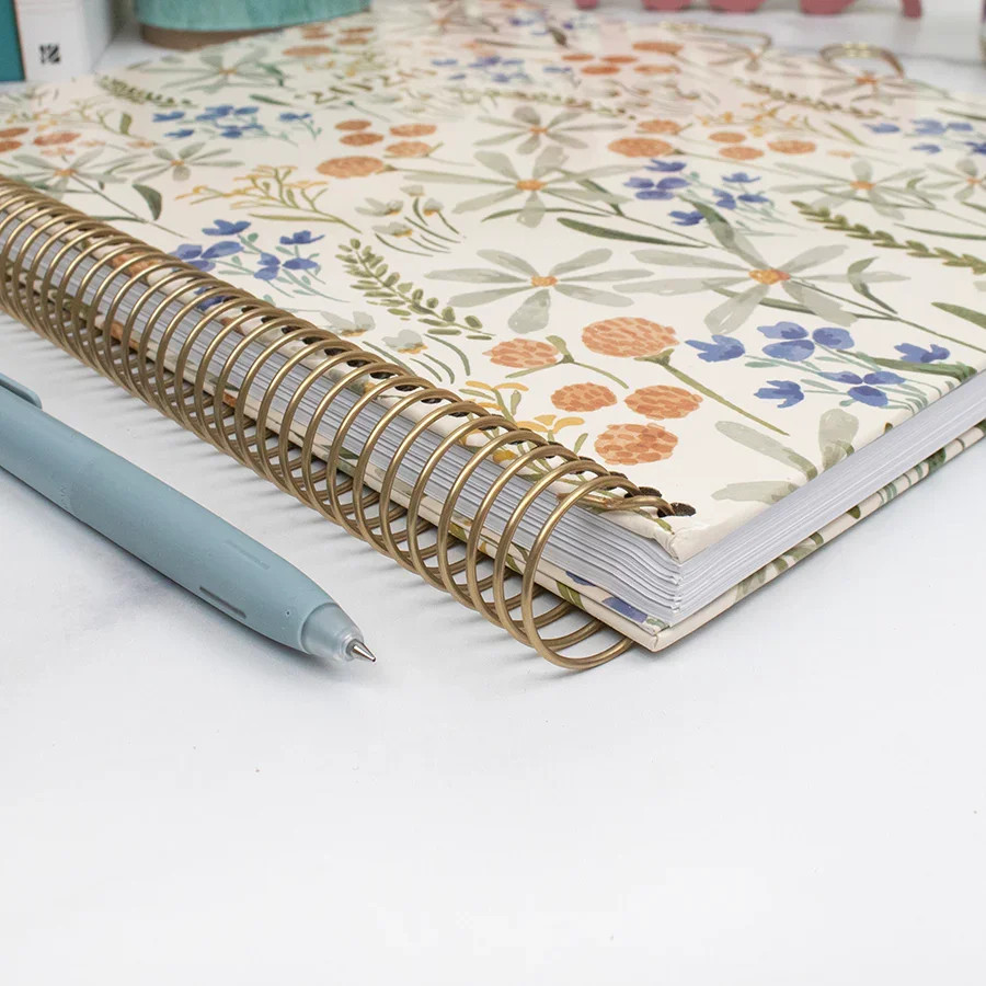 bloom daily planners 2026 Hard Cover Planner, 8.5″ x 11″, Whimsical Wildflowers