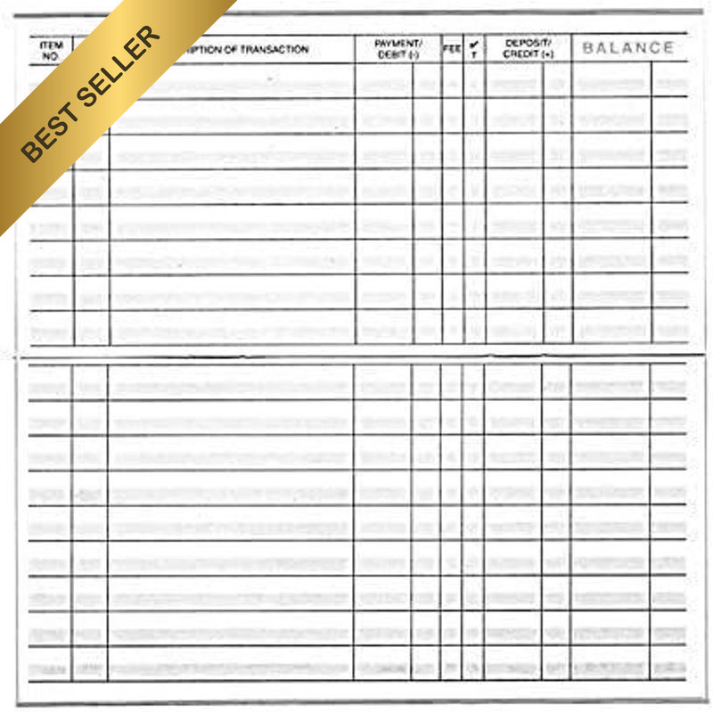 12 Pack Checkbook Registers 2025 2026 2027 Calendar Made in USA Balance Ledger