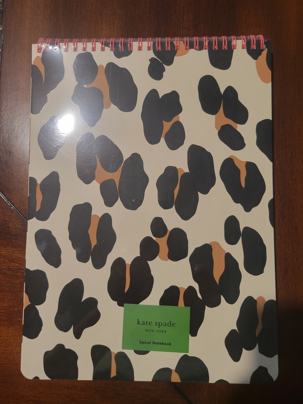 Kate Spade Top Spiral Notebook “Forest Feline” Lined – New Sealed