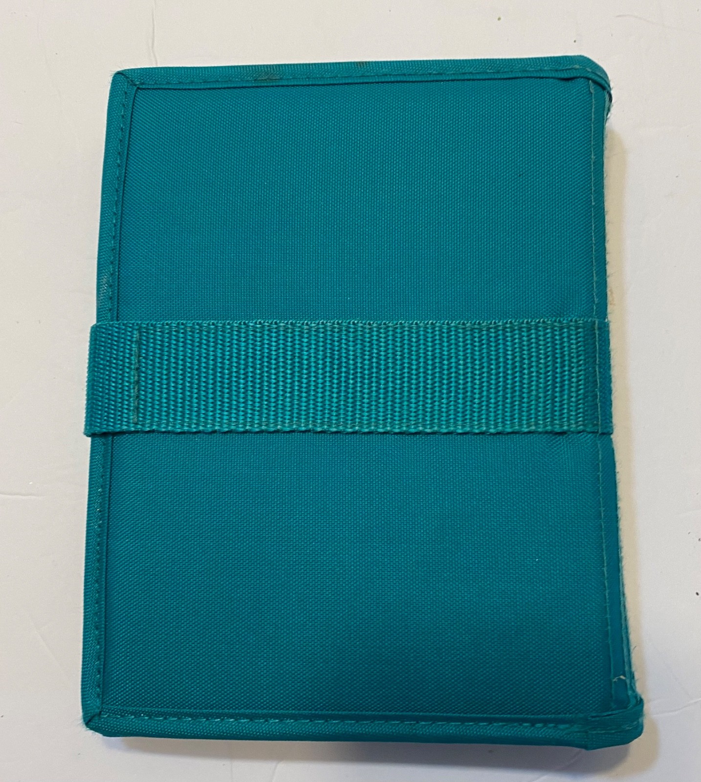 Five Star Planner Agenda Organizer Binder Teal Nylon 7” x 6” Vtg 90s