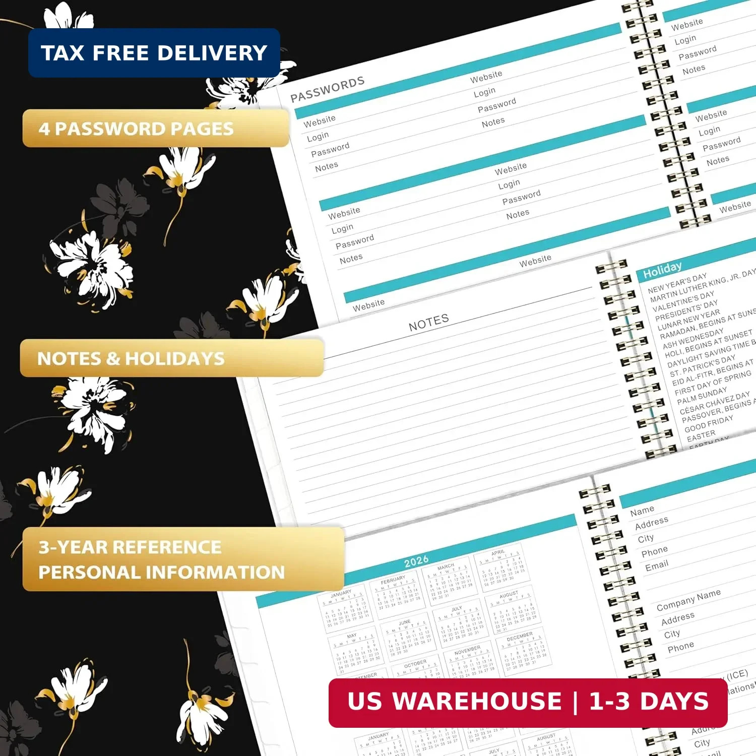 2026-2027 Monthly Planner – Planner 2026-2027 from Jul. 2026 – Dec. 2027, Monthl