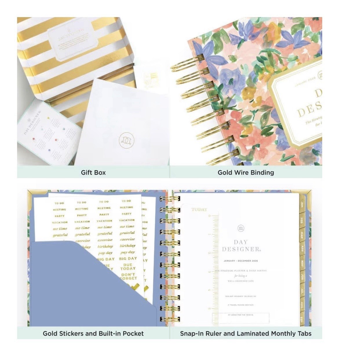 Day Designer 2026 Mini Daily Planner – Premium Planner for Stylish Organization