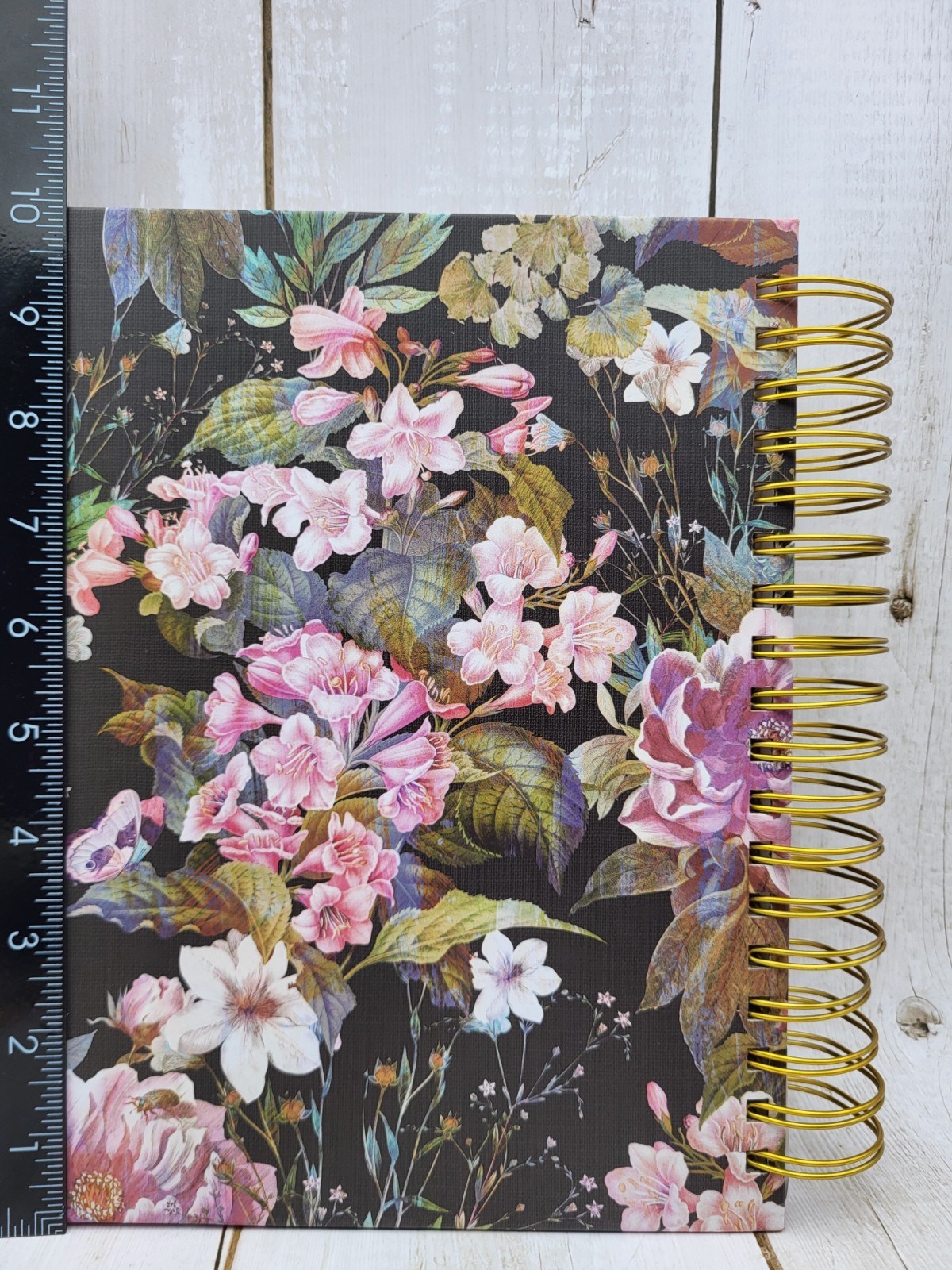 2026 Prayerful Planner Black Floral Hadrcover Undated Calendar Prayer List Book
