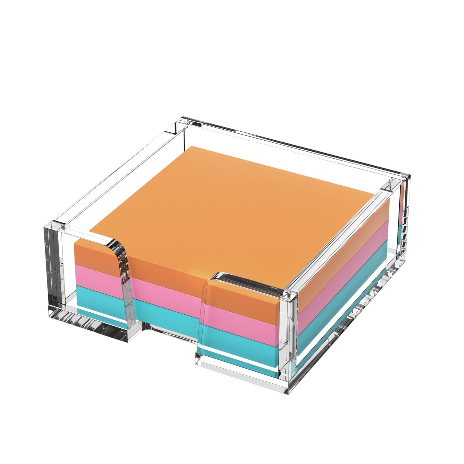 Beego Modern Elegant Crystal Clear Acrylic Sticky Note 3×3 inches,