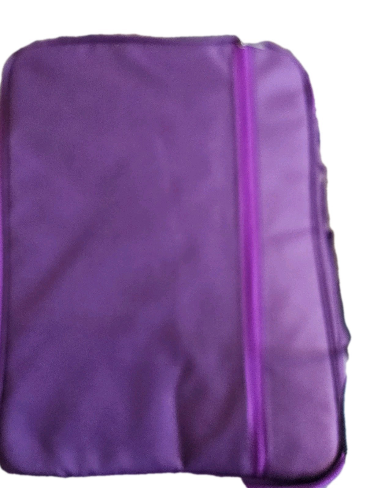 Purple Zip Around Organizer Case 13×9 – Chevron Pattern, Multi-Pocket Travel…