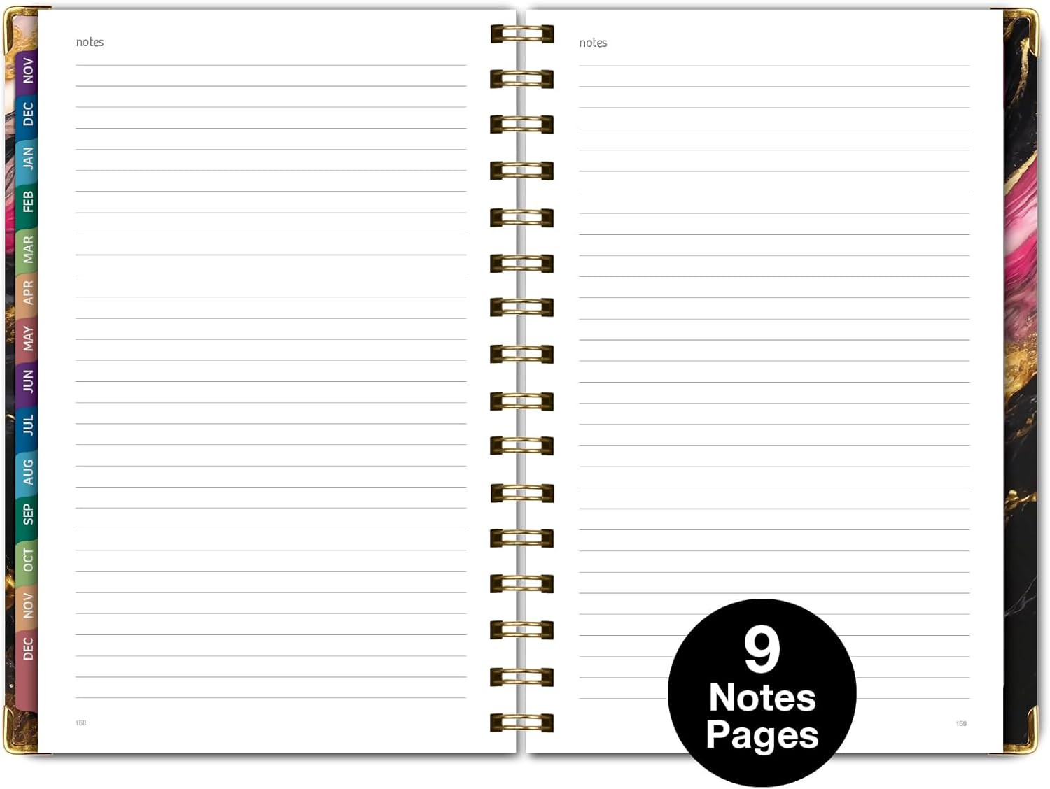 HARDCOVER 2026 Planner, 5.5″X8″: 14 Months (November 2025 – December 2026), Dail