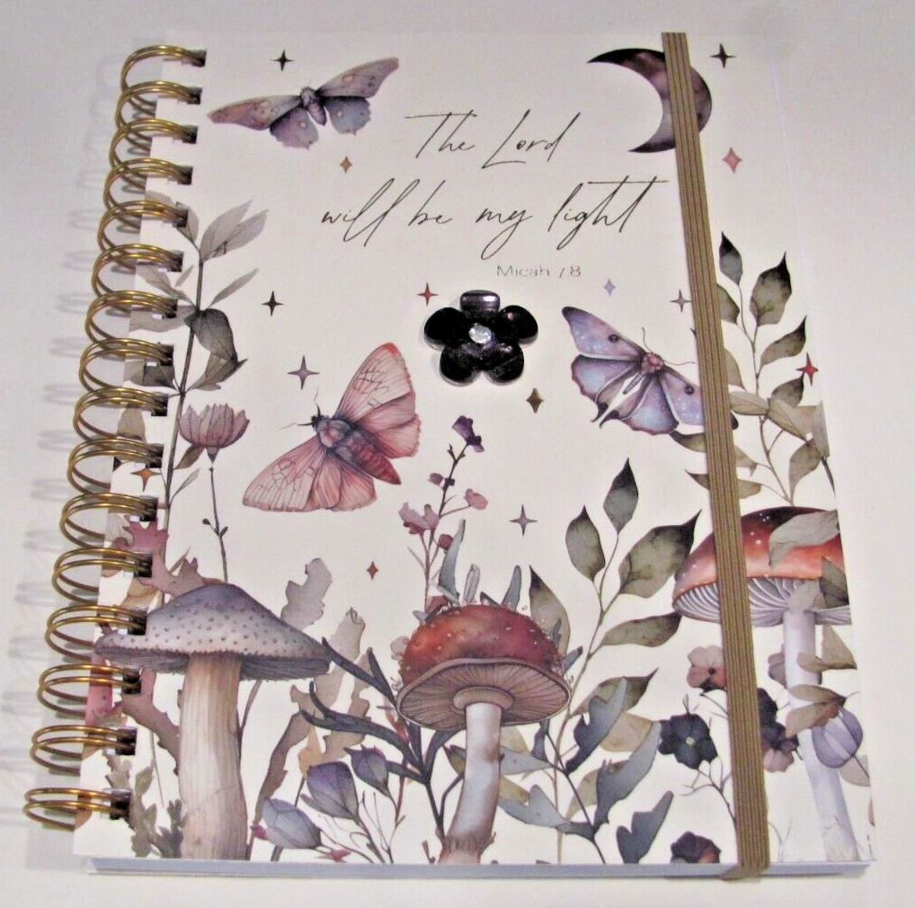 Jeweled Journal by Designer Papers~”Micah 7:8″ ~6 ” x 8 1/4″~Lined Pages~(New)