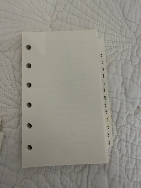 Vintage Coach Red Leather Address/Journal Notebook with Tabs 4 1/2″ X 6″ 6 Rings