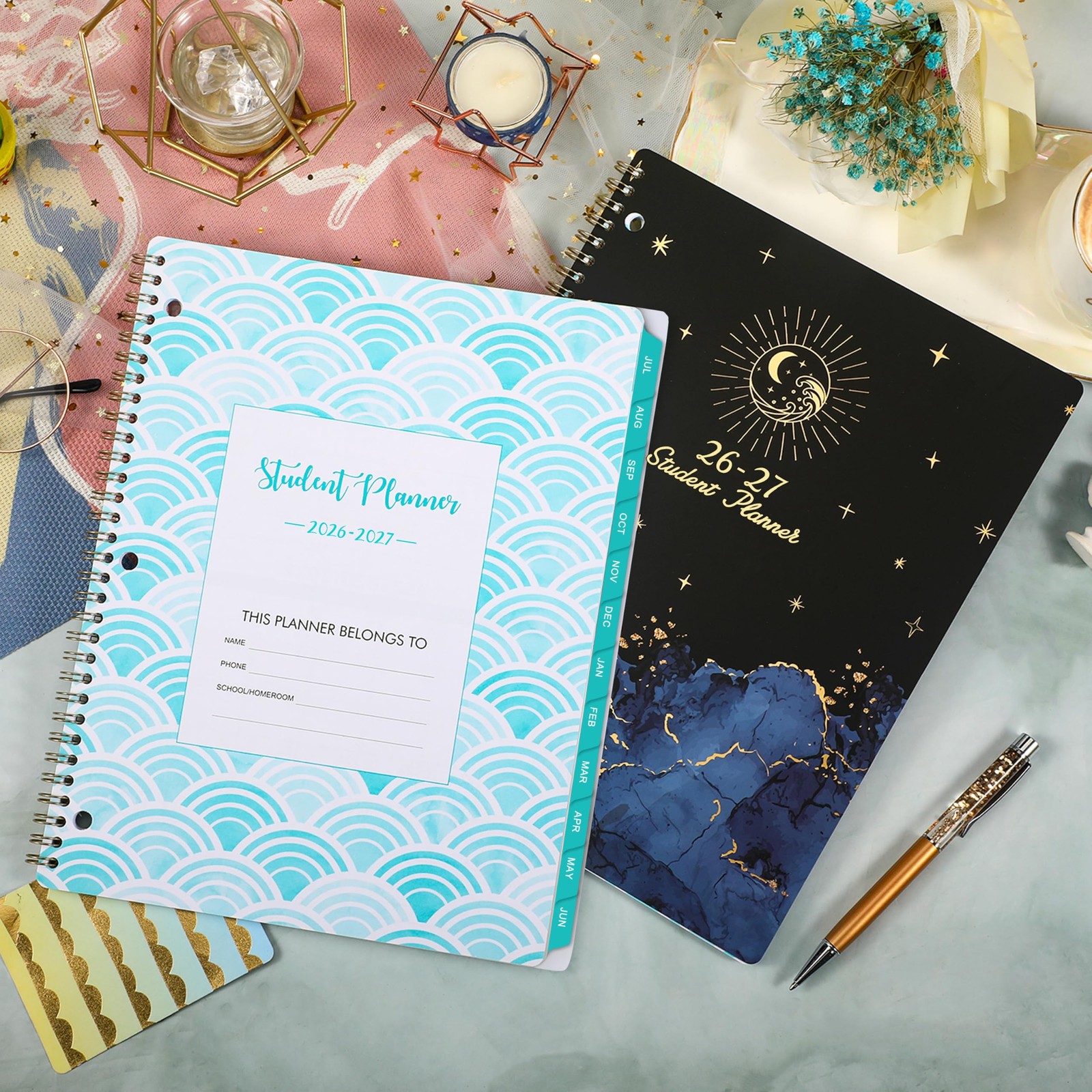 Student Planner 2026-2027 – School from Jul 9″ x 11″, Black