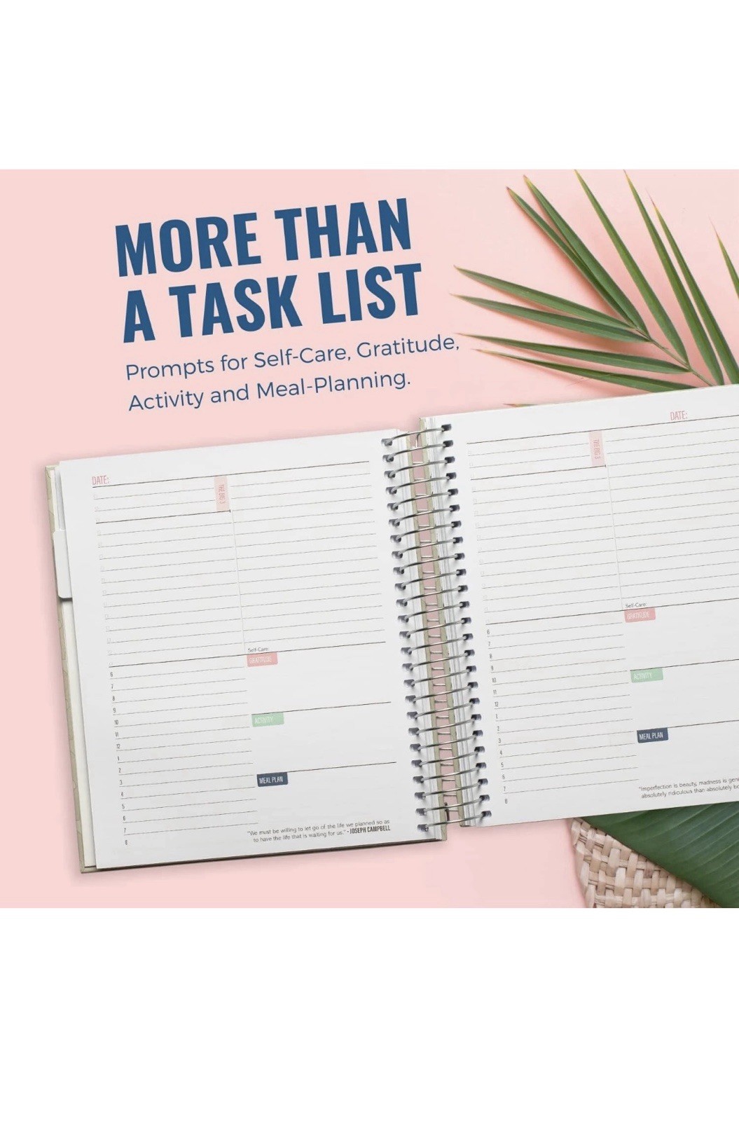 Keeping it Together Daily Undated Planner Hardcover, Premium 100g Paper | Marble