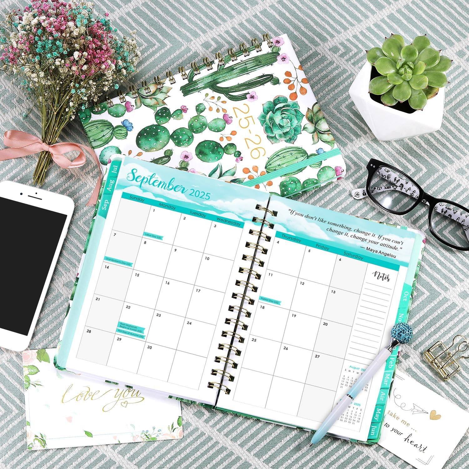 2025-2026 Planner – Planner 2025-2026, Jul 2025 – Jun 2026, 8.5″ X 6.4″, Planner