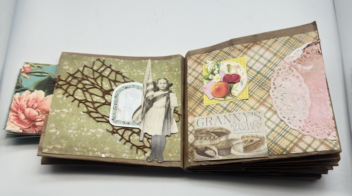Junk Journal Orange-Ade Titled6x5 Inches With Coffee Dyed Paper For Journaling
