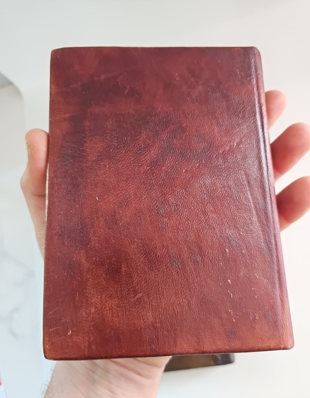 Lot of 2 Tooled Handmade Leather Blank Journals Brown Unlined (Almost Unused)