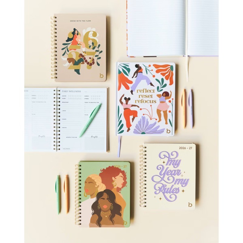 Be Rooted 8″x10″Mindfulness Journal with Hidden Coloring Pages Joy is All Around
