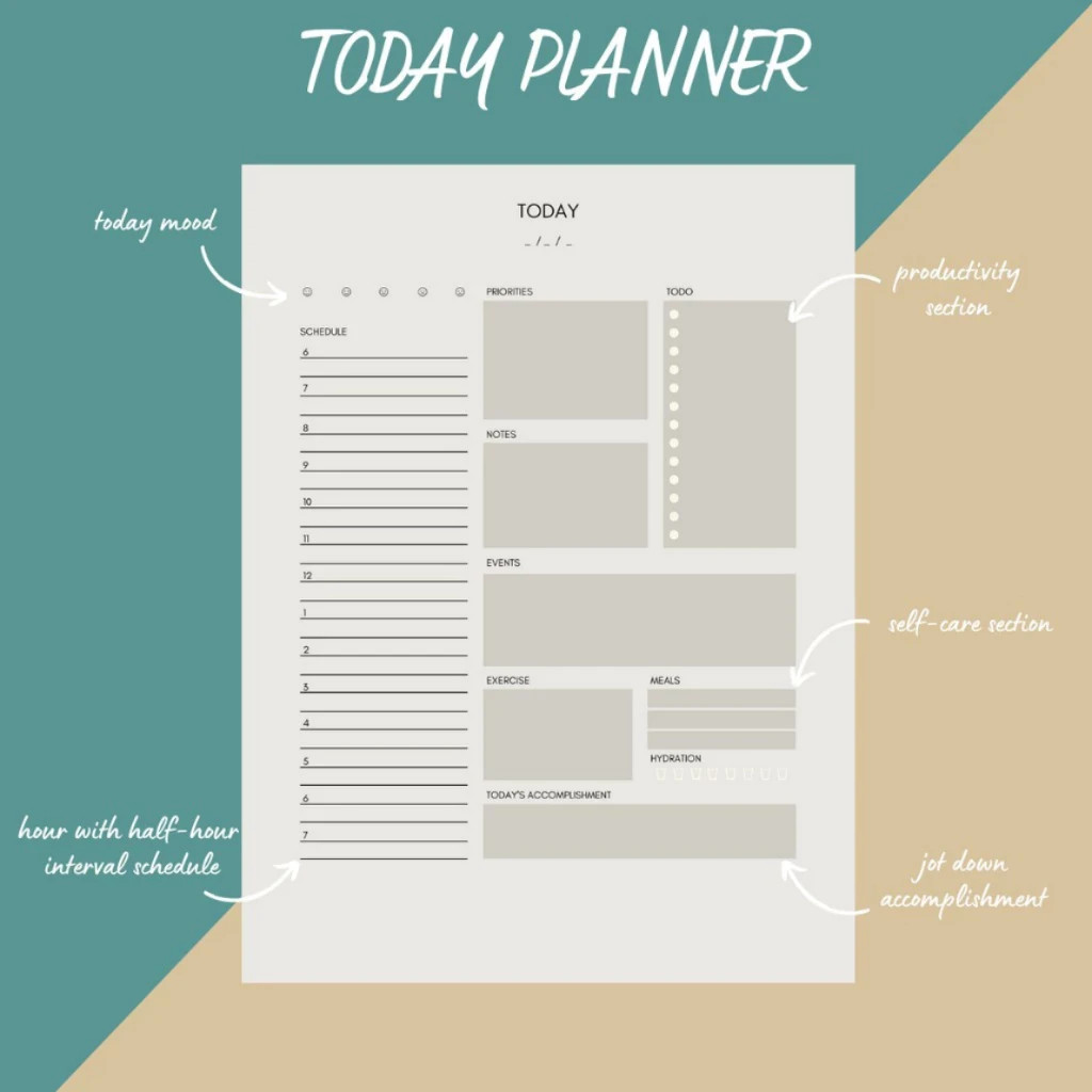 🔥FAST🔥 Productivity Planner Today Weekly Monthly Finance Project Planner Temp