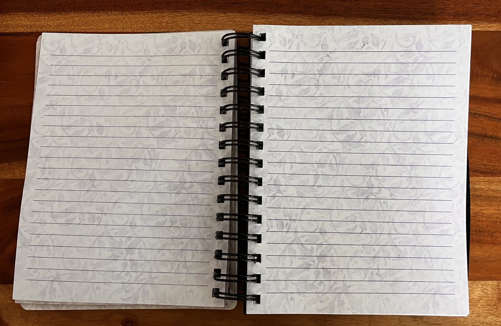 Purple Butterfly Spiral Journal Notebook Lined Pages Elastic Closure 8.5 x 6