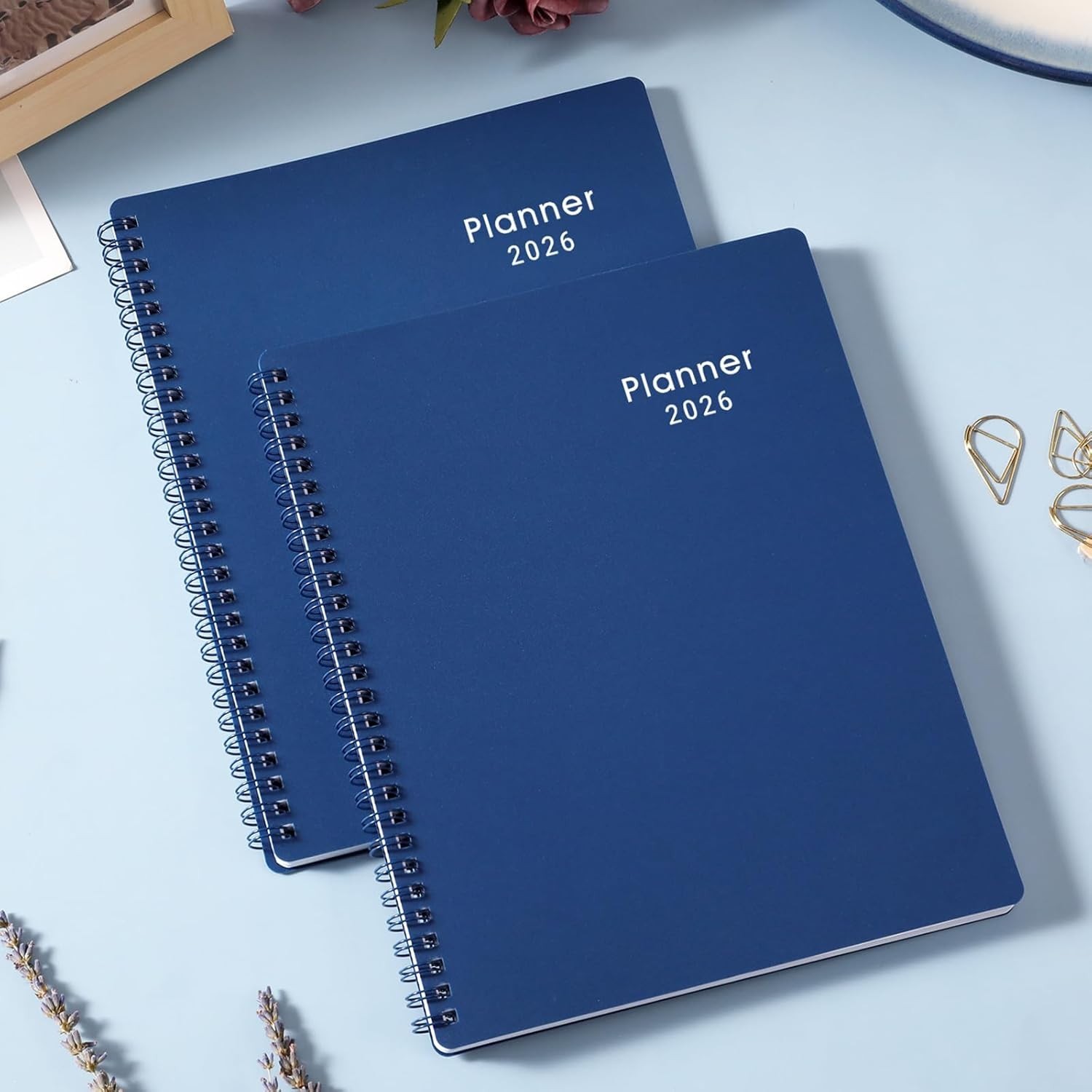 Elegant 2026 Calendar Planner – 8” x 10”, Twin-Wire Binding & Flexible Cover