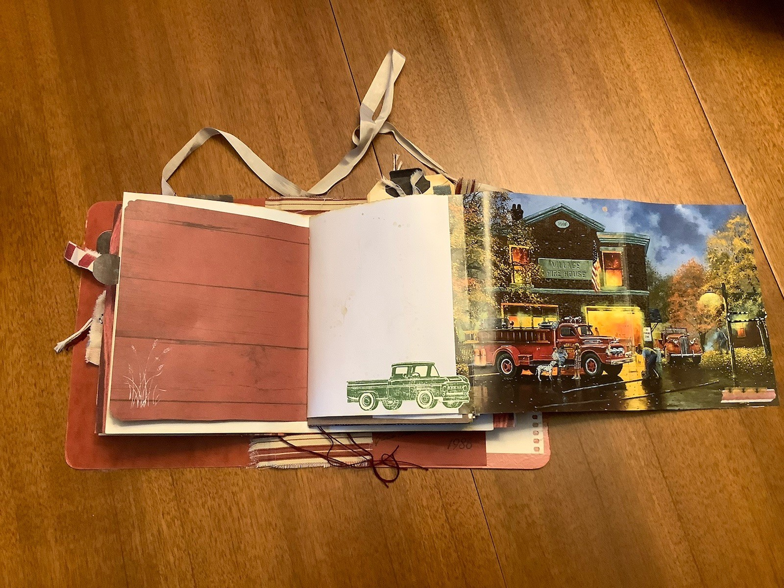 Handcrafted Junk Journal Farm Country Animals 1 Of A Kind Recycled Papers