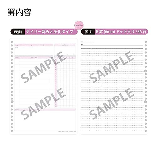 Campus Study Planner, Loose-Leaf, Daily Ruled, Girly, Set of 2