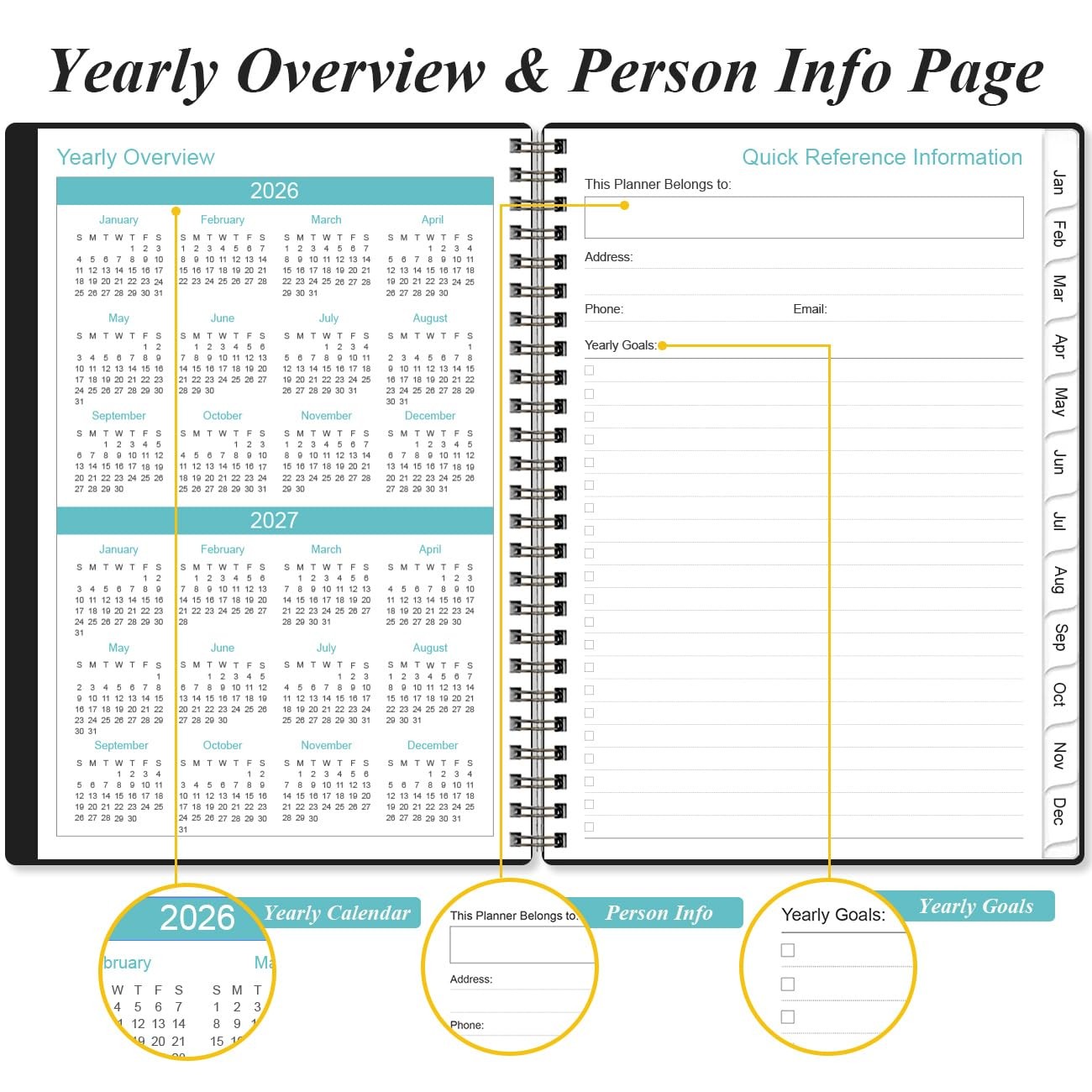 2026 Appointment Book – 2026 Daily Hourly Planner from January 2026 – Decembe…