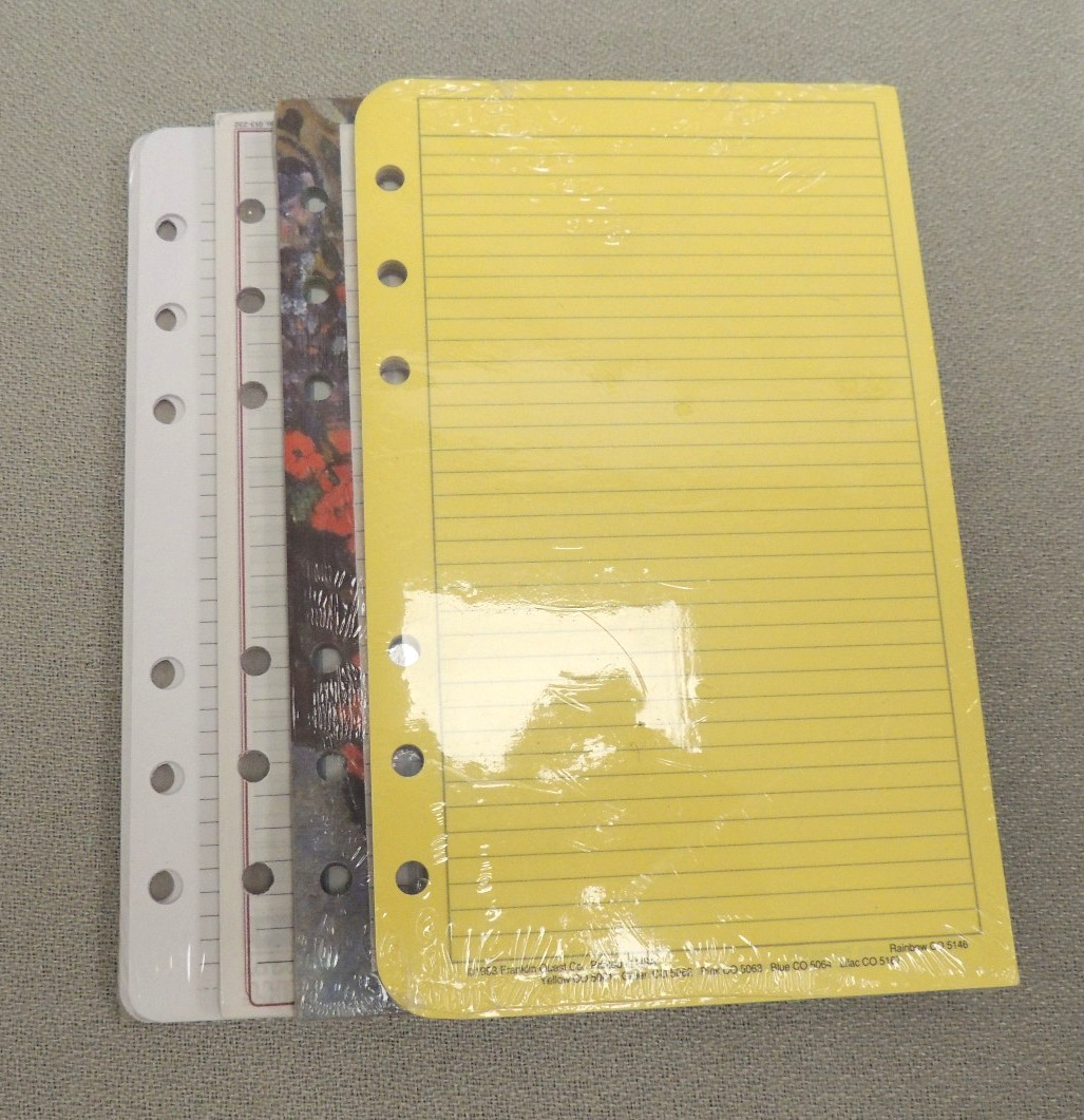 DAY-TIMER/Day-Runner & more Lined / Address / To Do – 6 RING- 3 3/4″ x 6 3/4″