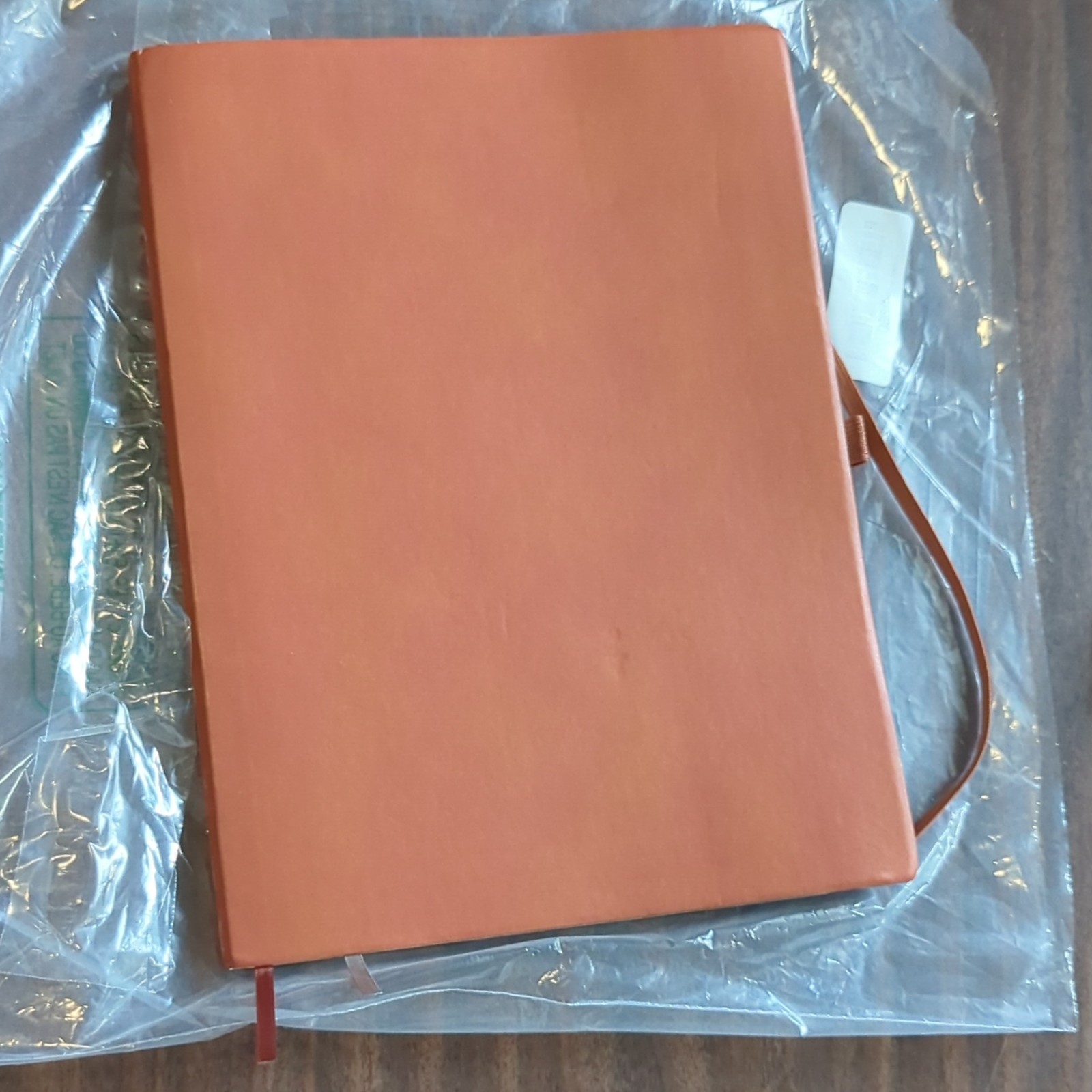 Brown Hardcover Blank Journal Notebook w/ Strap Closure, Graph Paper 10 x 11″