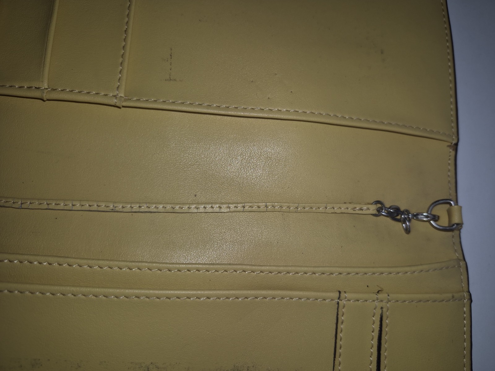 Franklin Covey Business Yellow Organizer/ Card Holder genuine leather