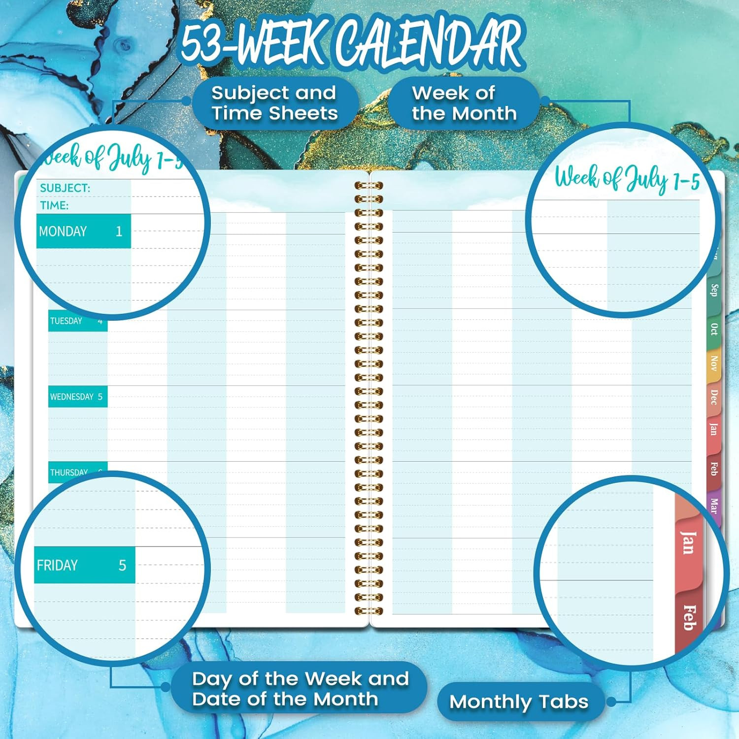 Teacher Planner 2026-2027 – Teacher Lesson Planner from July 2026 to June 2027,