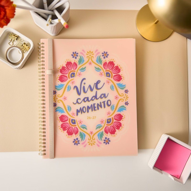 Happy Brands 8.5″x11″ 2026-2027 12 Month Organized Vive Cada Momento