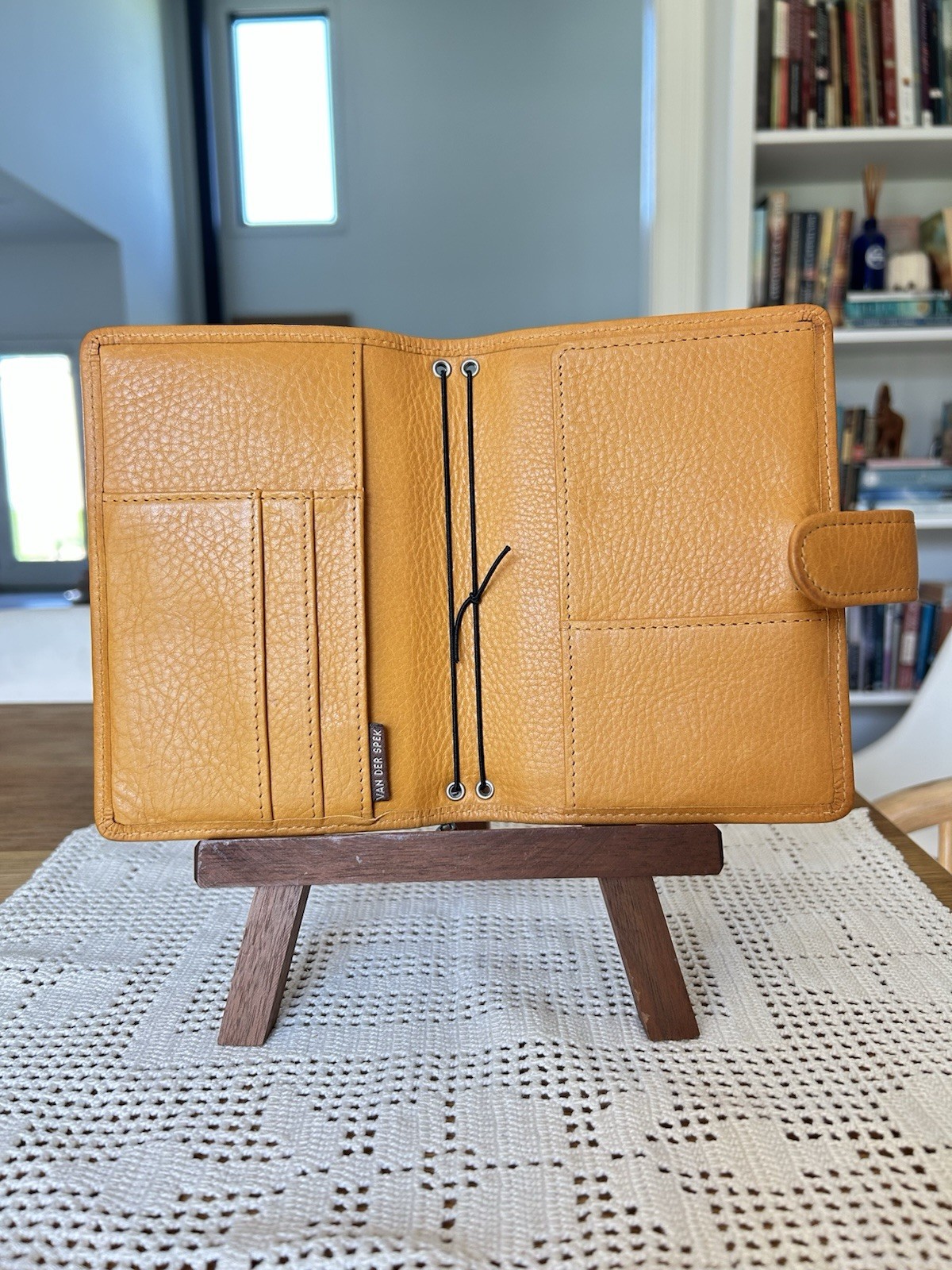 Van der Spek Nomad Junior Pocket Size Travelers Notebook Cover in Janet Yellow