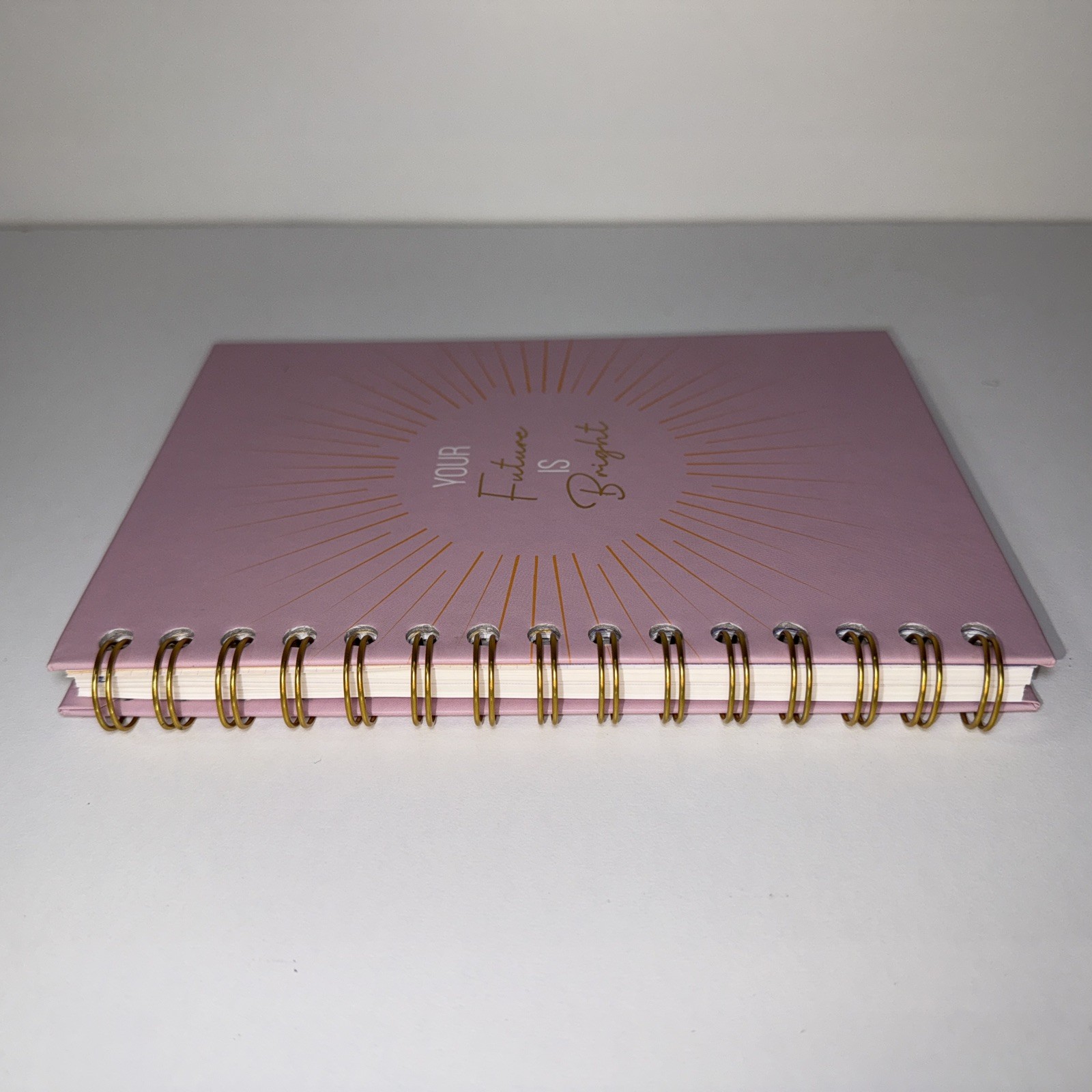 Spiral Journal 5.5in X 8in – ‘Your Future Is Bright’ – Pink