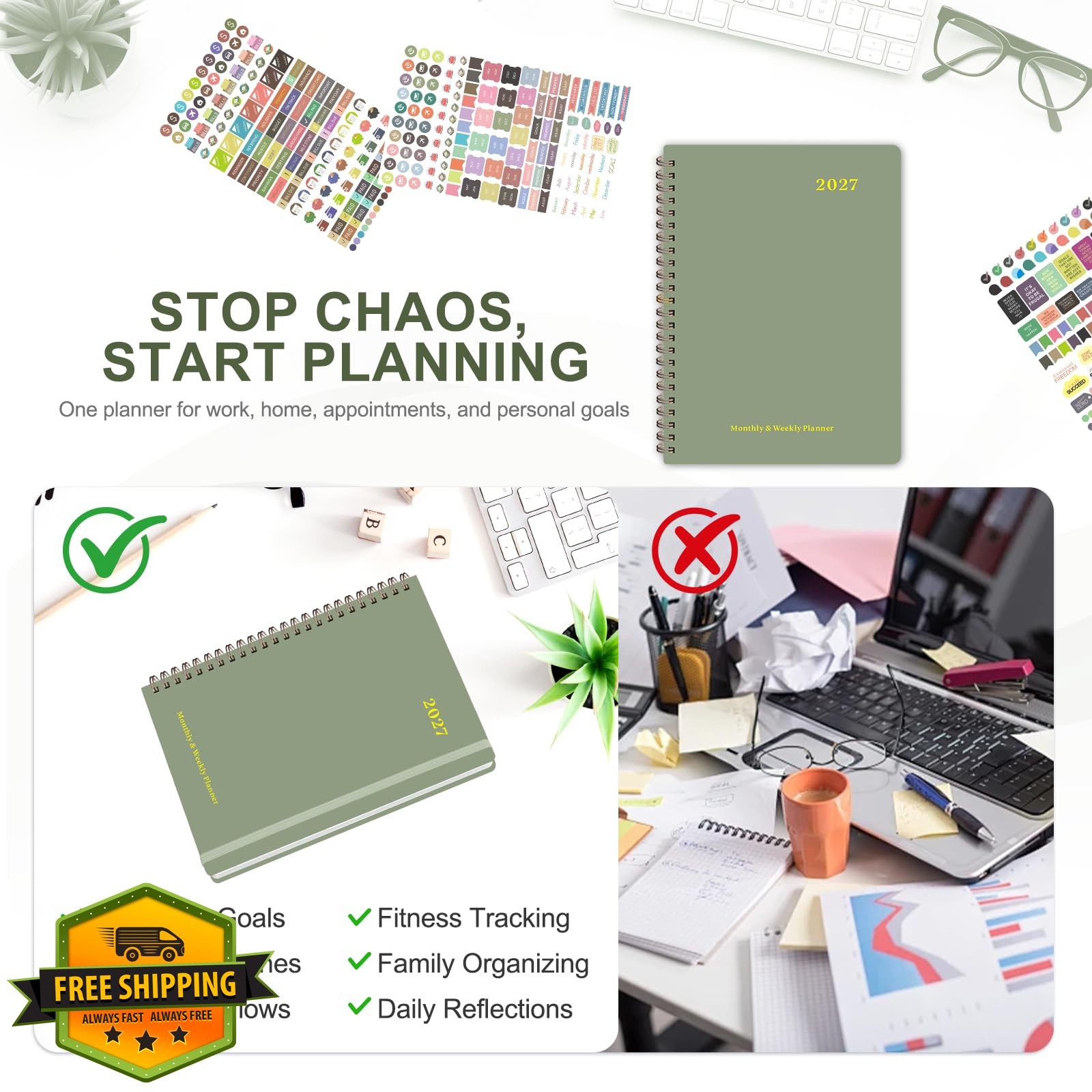 Valome A5 B-Green Planner 2027