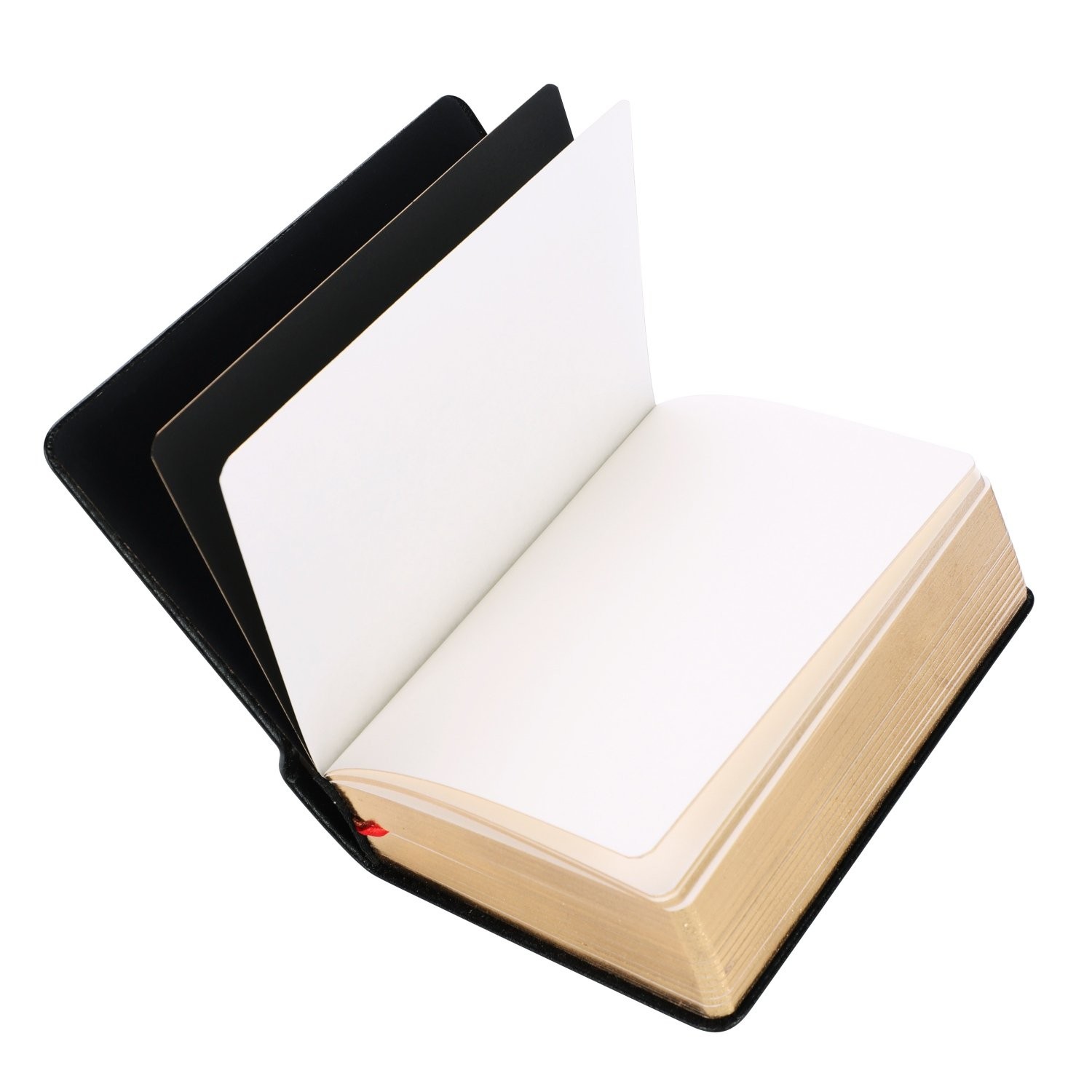 ITODA Blank Bible Notebook Journals Unlined Vintage PU Leather Cover Black