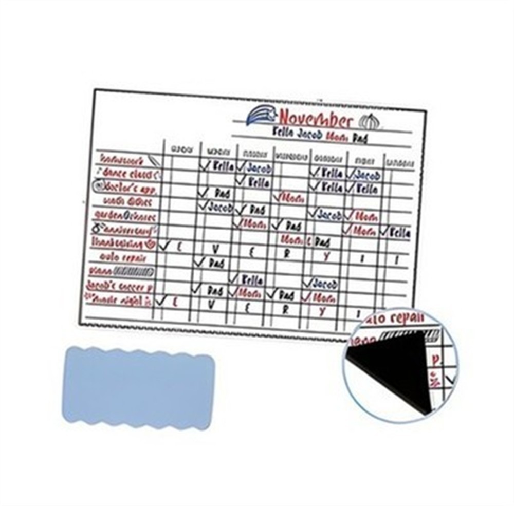 Magnetic Daily Reward Chore Chart Dry Erase for Kids Adults Refrigerator 17×12