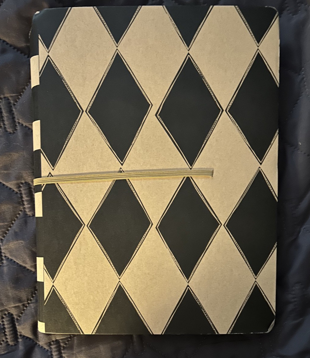 Dylusions Classics Journal 52 pgs. 28 Mixed Media. 12″ x 8″5/8 inches.