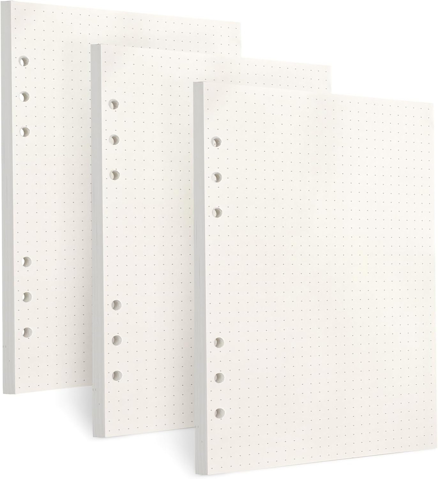A5 Refill Paper Pack 100GSM Thick 6 Hole Filler Inserts 135 Sheets for Binder