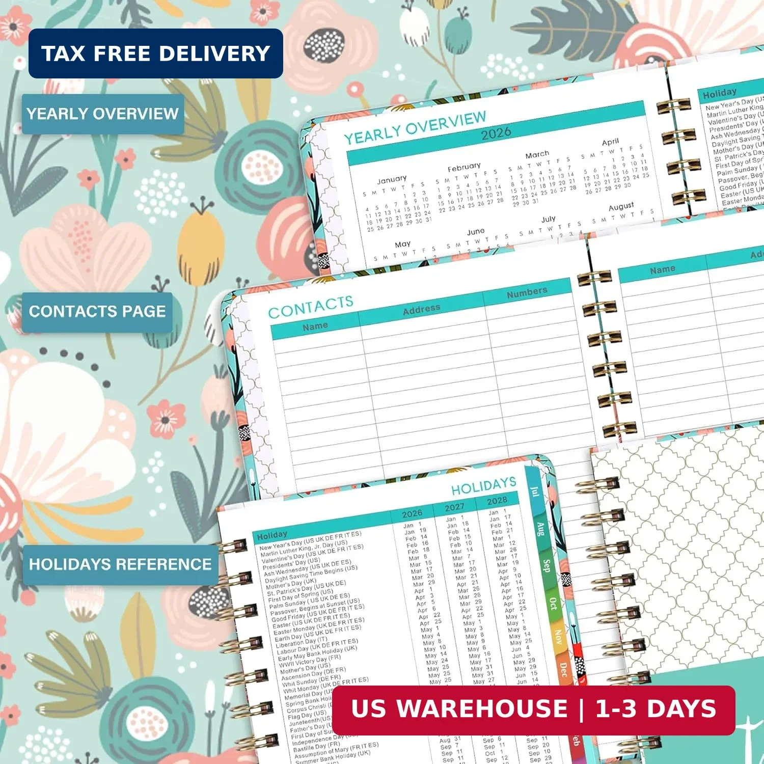 Planner 2026-2027 – Weekly Monthly Planner form July 2026 to June 2027, Academic