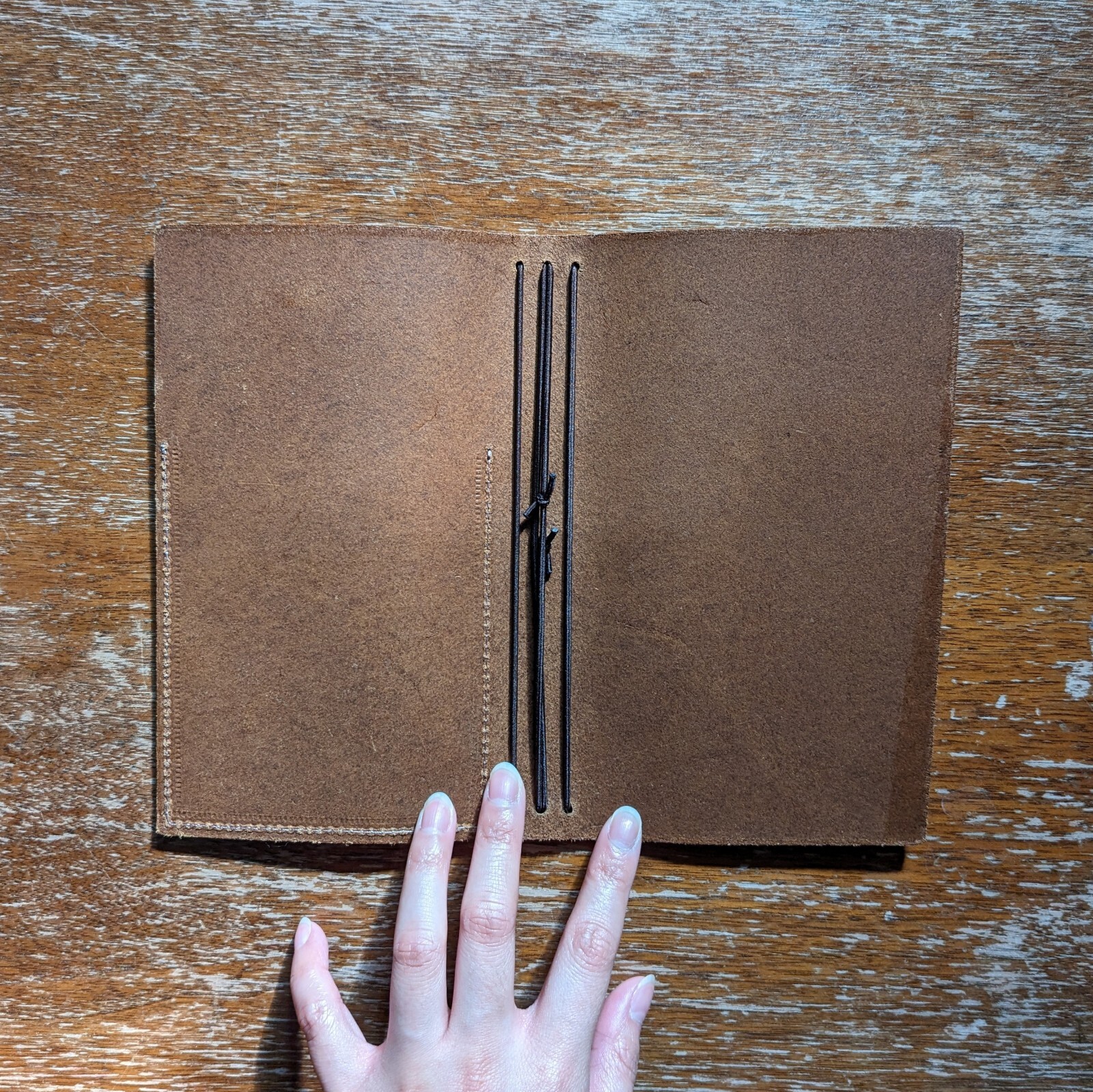 Sojourner B6 Slim Traveler’s Notebook, Caribou w/ Special Brown Scoop Pocket