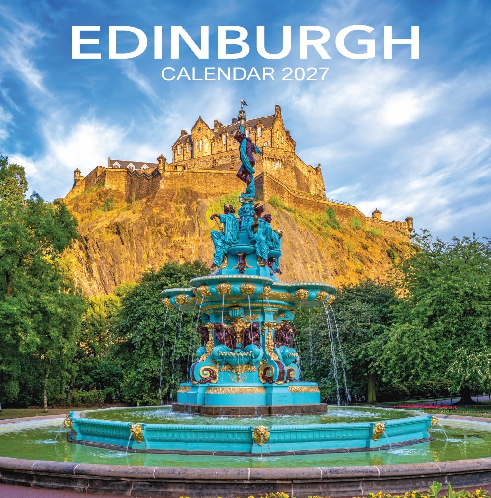 Calendar 2027 Edinburgh Wall Planner Organiser Holyrood House Military Tattoo