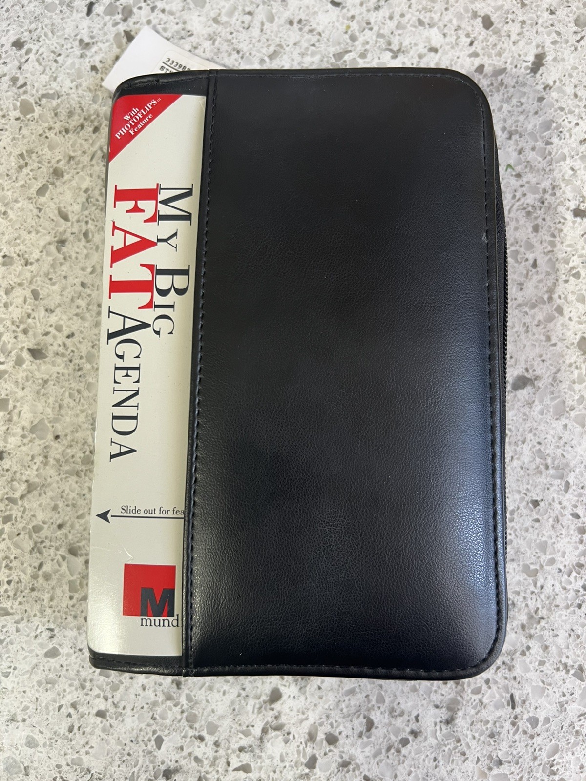 Mundi Zip Around Faux Leather Planner Organizer Wallet Agenda Black Planner