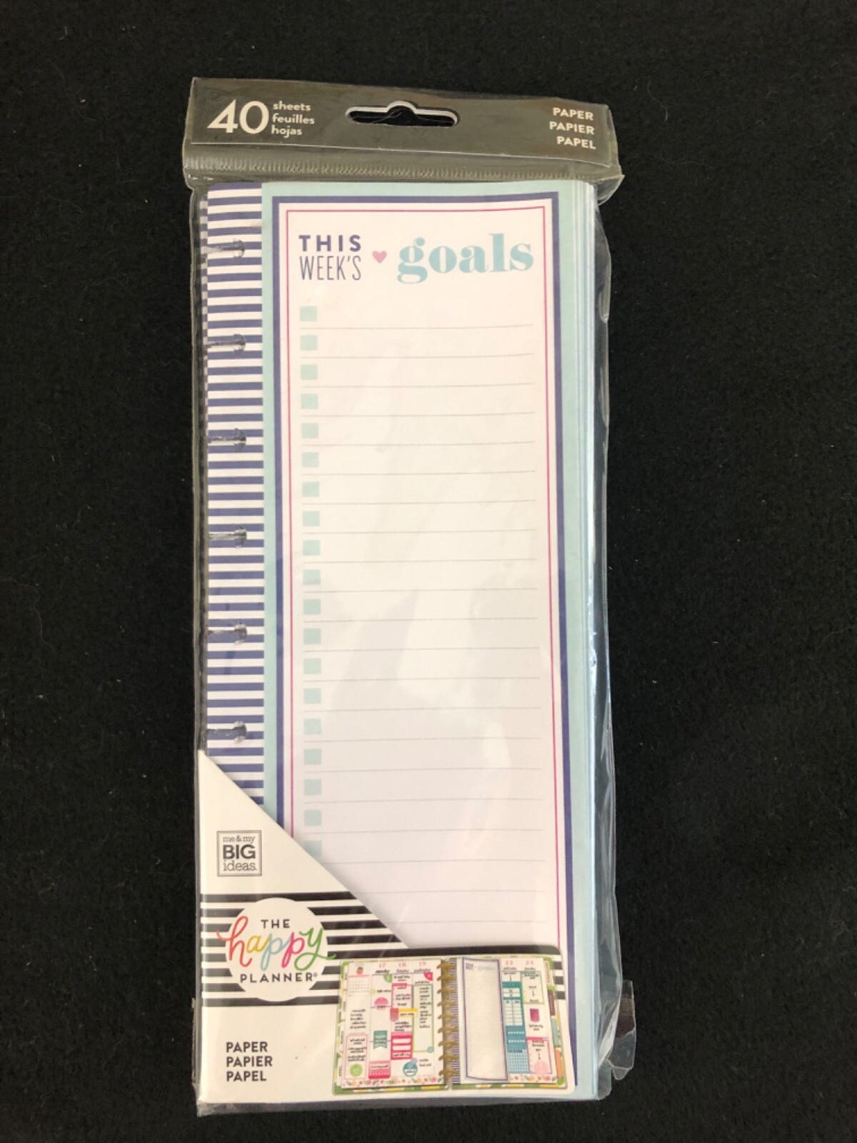 Happy Planner Classic Size This Week’s Goals Folded Inserts