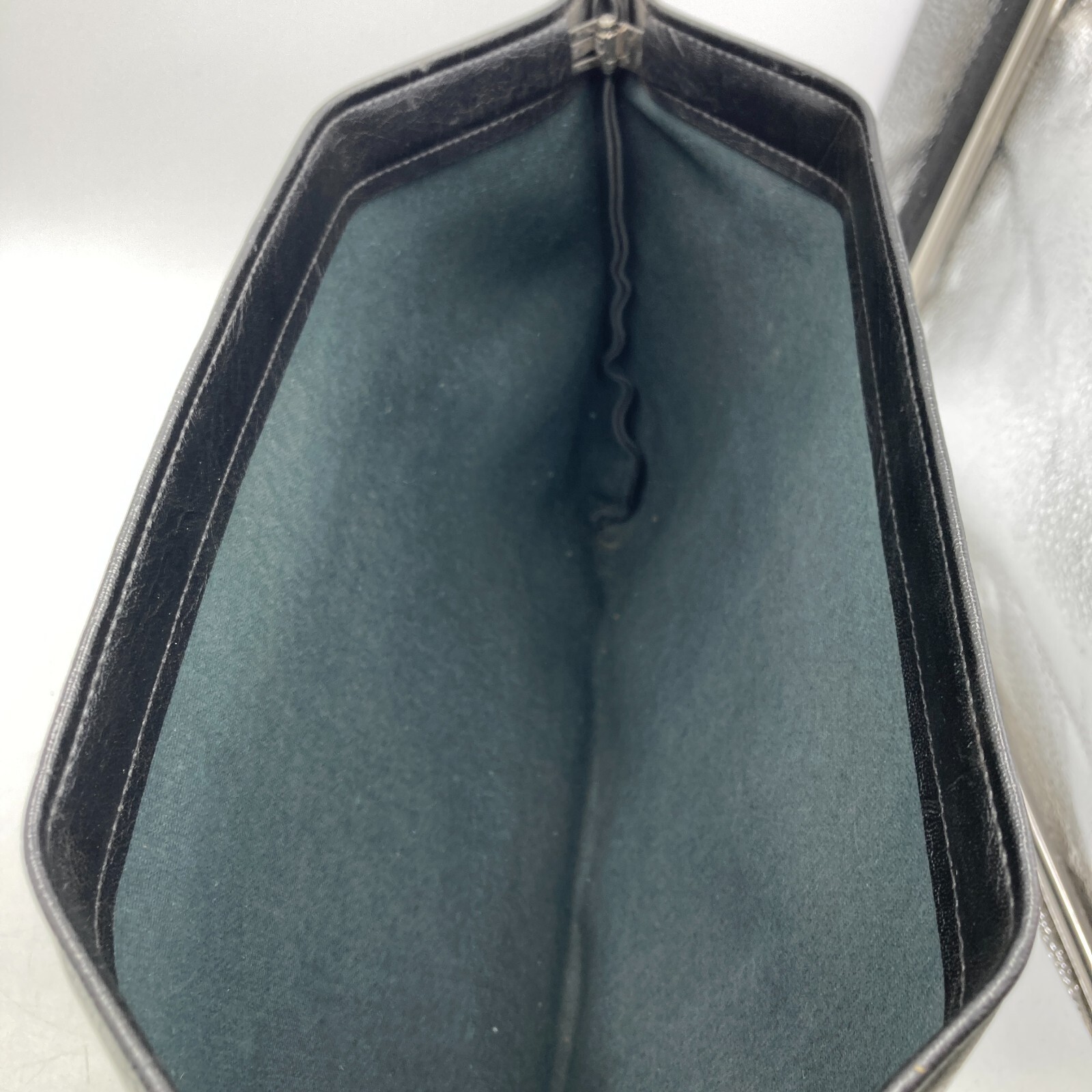 Vintage Black Faux Leather Southern Pacific Railroad Portfolio Documents Pouch