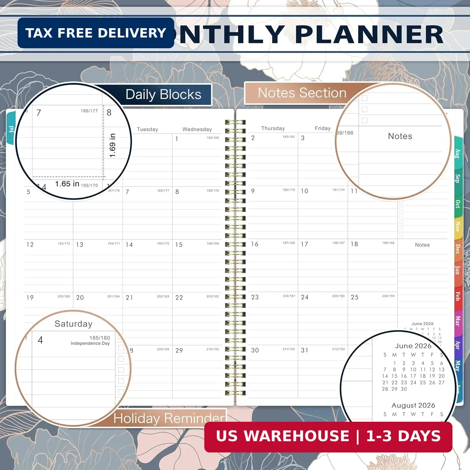 Planner 2026-2027 – Academic Planner 2026-2027, Jul.2026 – Jun.2027, 9″ x 11″, 2