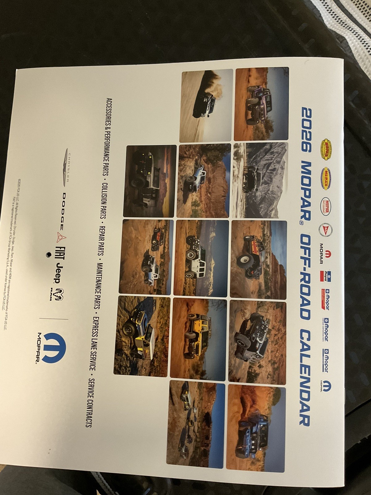 2026 MOPAR OFF ROAD Calendar