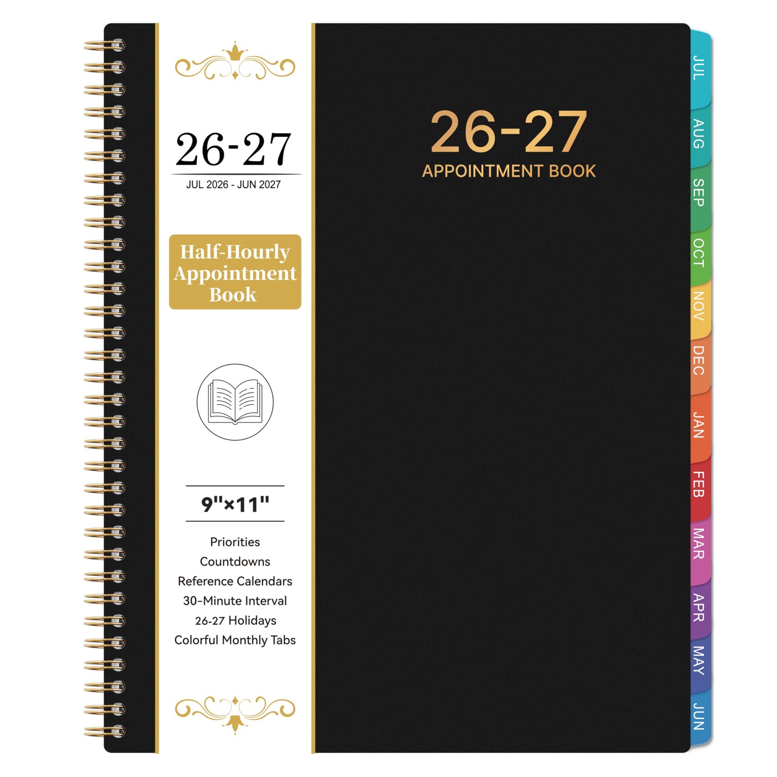 Appointment Book 2026-2027 – Planner 2026-2027, 9″ x 11″, July 2026 – June 2027,